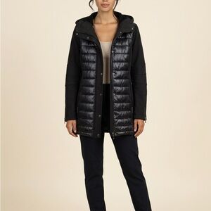BCBG Sleek Black Puffer Jacket